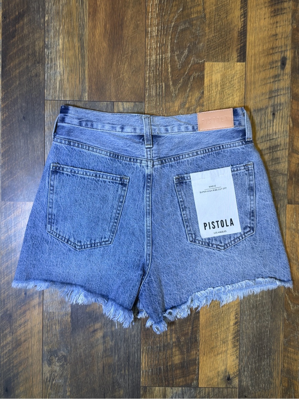 Pistola Maeve Super High Rise Cut-off Jean Shorts Play Day size 27 NEW